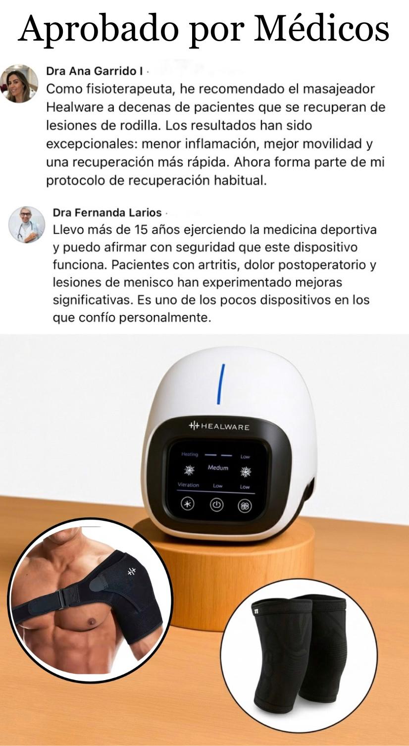 HEALWARE 2.0 - Masajeador Profesional con Luz Roja de Grado Médico