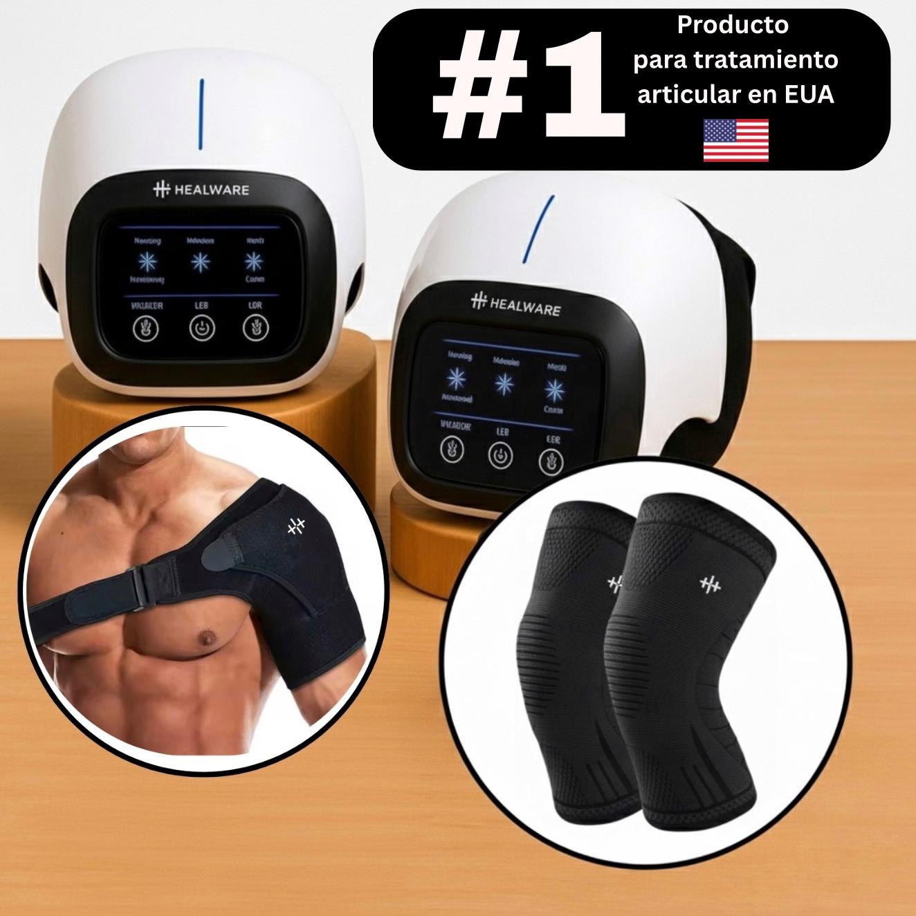 HEALWARE 2.0 - Masajeador Profesional con Luz Roja de Grado Médico