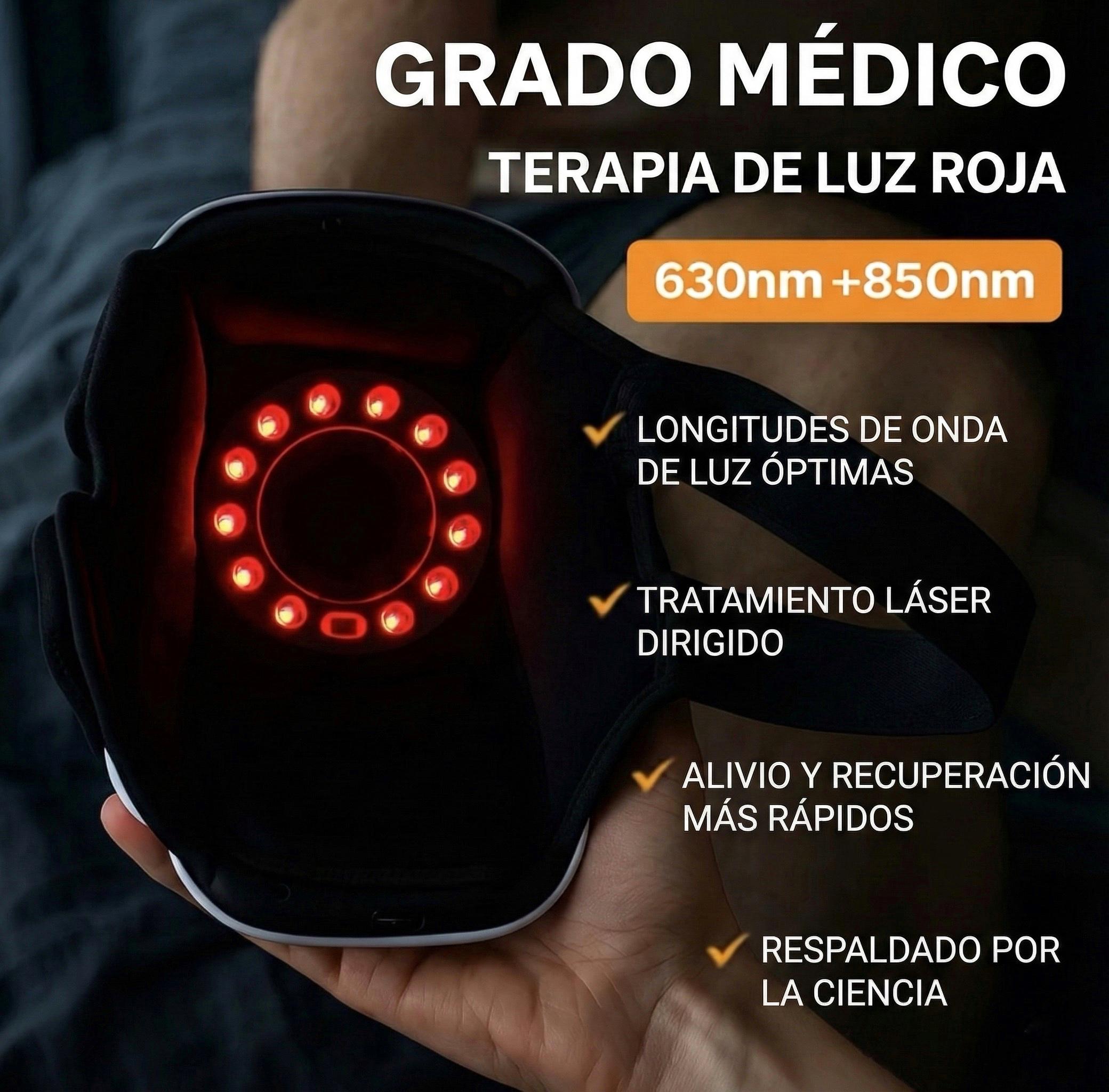HEALWARE 2.0 - Masajeador Profesional con Luz Roja de Grado Médico